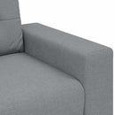 3-personers sofa lysegrå 220x78x80 cm stof