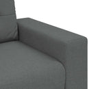 3-personers sofa mørkegrå 220x78x80 cm stof