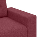 3-personers sofa Vinrød 220 cm Stof
