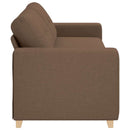 3-personers sofa Brun 220 cm Stof