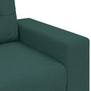 3-personers sofa Mørkegrøn 220 cm Stof