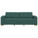 3-personers sofa Mørkegrøn 220 cm Stof