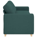 3-personers sofa Mørkegrøn 220 cm Stof
