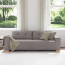 3-personers sofa Gråbrun 220 cm Stof