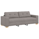 3-personers sofa Gråbrun 220 cm Stof