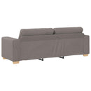 3-personers sofa Gråbrun 220 cm Stof
