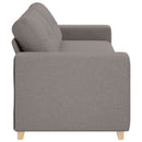 3-personers sofa Gråbrun 220 cm Stof