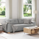 3-personers sofa Skygrå 220 cm Stof