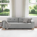 3-personers sofa Skygrå 220 cm Stof