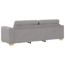 3-personers sofa Skygrå 220 cm Stof