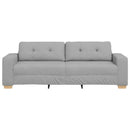 3-personers sofa Skygrå 220 cm Stof