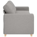 3-personers sofa Skygrå 220 cm Stof