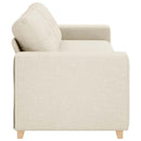 3-personers sofa Beige 220 cm Linned-blandet stof