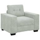 sofastol 100x78x80 cm fløjl lysegrå