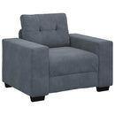 sofastol 100x78x80 cm fløjl mørkegrå