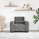 sofastol 100x78x80 cm fløjl mørkegrå