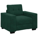sofastol 100x78x80 cm fløjl lysegrøn