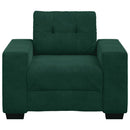 sofastol 100x78x80 cm fløjl lysegrøn
