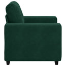 sofastol 100x78x80 cm fløjl lysegrøn