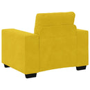 sofastol 100x78x80 cm fløjl gul