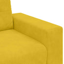 sofastol 100x78x80 cm fløjl gul