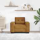 sofastol 100x78x80 cm fløjl brun
