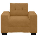 sofastol 100x78x80 cm fløjl brun