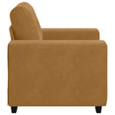 sofastol 100x78x80 cm fløjl brun