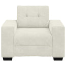 sofastol 100x78x80 cm fløjl cremefarvet