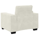 sofastol 100x78x80 cm fløjl cremefarvet