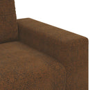 Sofa Stol Brun 100 cm Faux Suede Læder