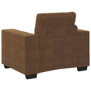Sofa Stol Brun 100 cm Faux Suede Læder