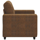 Sofa Stol Brun 100 cm Faux Suede Læder