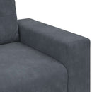 elskovssofa 160x77x82 cm fløjl mørkegrå