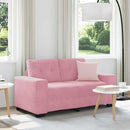 Tosæders sofa Lyserød 160 cm Fløjl