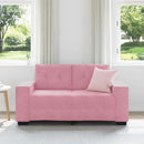 Tosæders sofa Lyserød 160 cm Fløjl