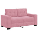 Tosæders sofa Lyserød 160 cm Fløjl