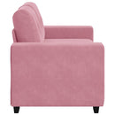 Tosæders sofa Lyserød 160 cm Fløjl