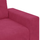 Tosæders sofa Vinrød 160 cm Fløjl