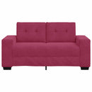 Tosæders sofa Vinrød 160 cm Fløjl