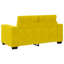 Tosæders sofa Gul 160 cm Fløjl