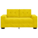 Tosæders sofa Gul 160 cm Fløjl