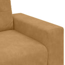 Tosæders sofa Brun 160 cm Fløjl