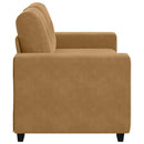 Tosæders sofa Brun 160 cm Fløjl
