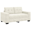 Tosæders sofa Creme 160 cm Fløjl