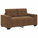 Tosæders sofa Brun 160 cm Faux Suede Læder