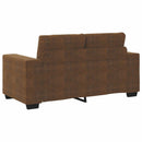Tosæders sofa Brun 160 cm Faux Suede Læder