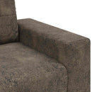 Tosæders sofa Mørkegrå 160 cm Faux Suede Læder