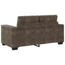 Tosæders sofa Mørkegrå 160 cm Faux Suede Læder