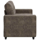 Tosæders sofa Mørkegrå 160 cm Faux Suede Læder